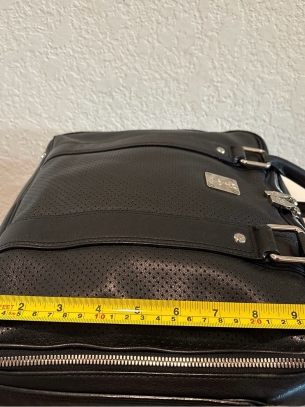 MCM Black Leather Documents Portfolio Tote Bag - Picture 9 of 13